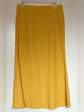 SHEIN Mustard Knit Maxi Skirt